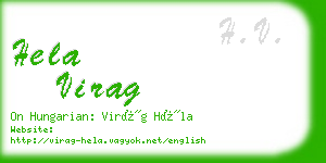 hela virag business card